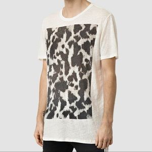 AllSaints oversized linen T shirt XL